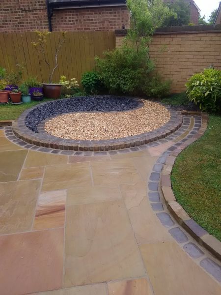 Sandstone Patio Installation in Puyallup