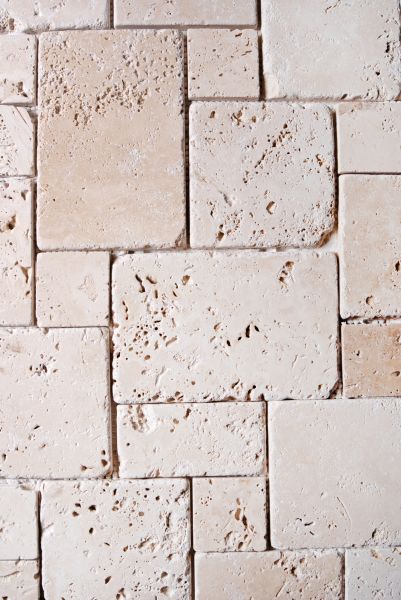 Travertine Paver Placement